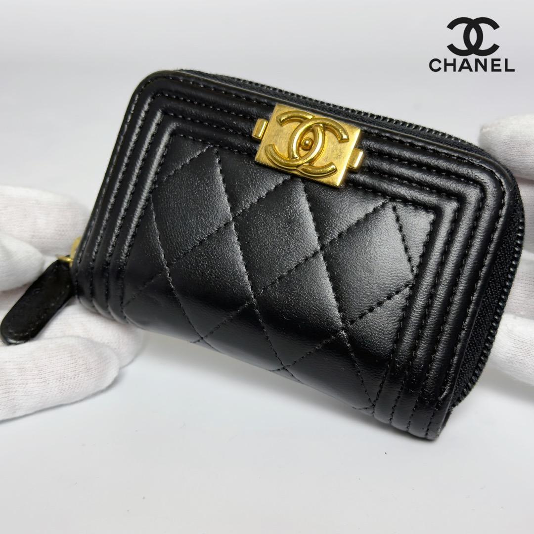 正規品　CHANEL ボーイシャネル　ゴールド金具　小銭入れ　ケース
