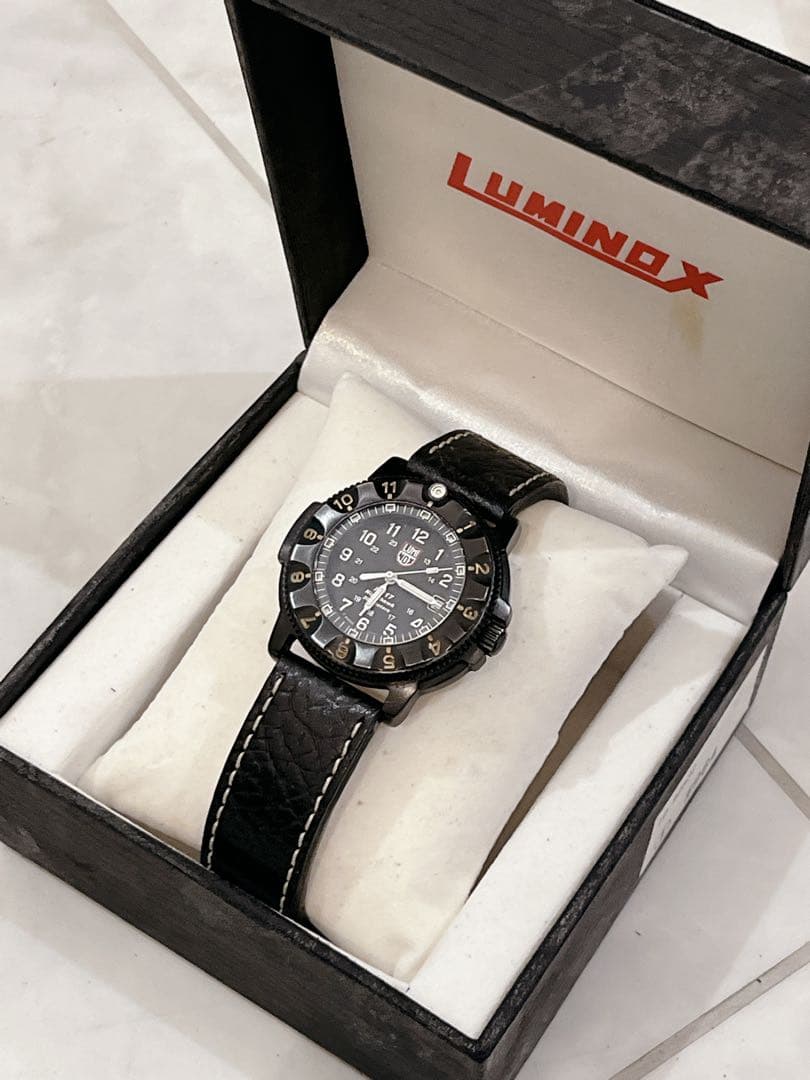 MINOX F-117ルミノックス ナイトホーク 3400 箱付き 稼働品!