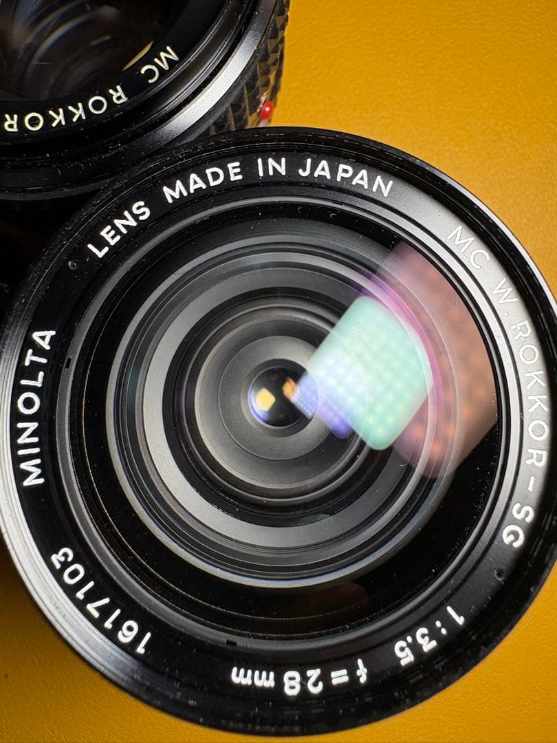 Minolta SRT Super 100mmF2.5 28mmF3.5四レンズ