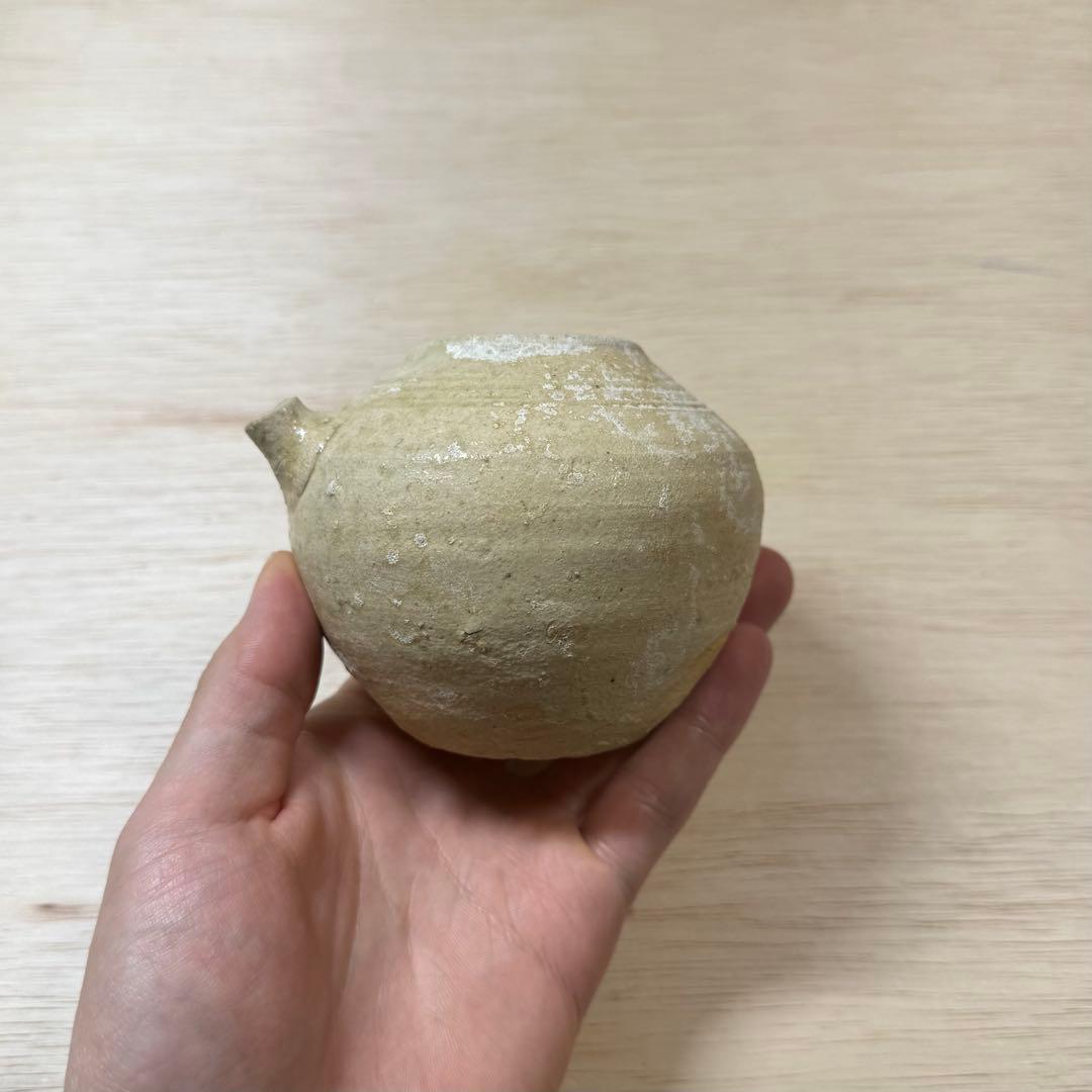 古瀬戸 灰釉 水滴 室町時代 発掘品 陶片 古美術 骨董 民藝 古美濃 古常滑