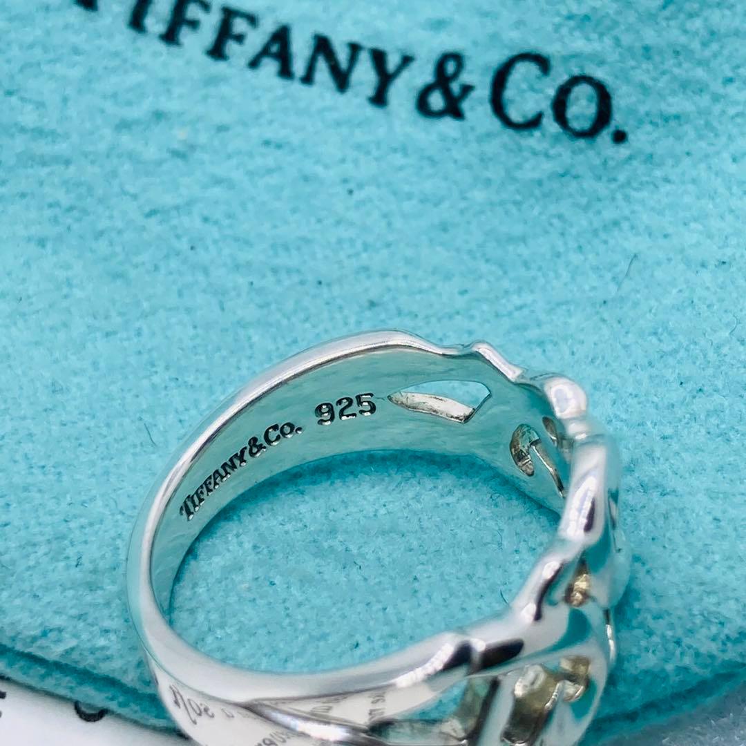 極美品✨　ティファニー　リング　11.5号　トリプルラビングハート　シルバー指輪