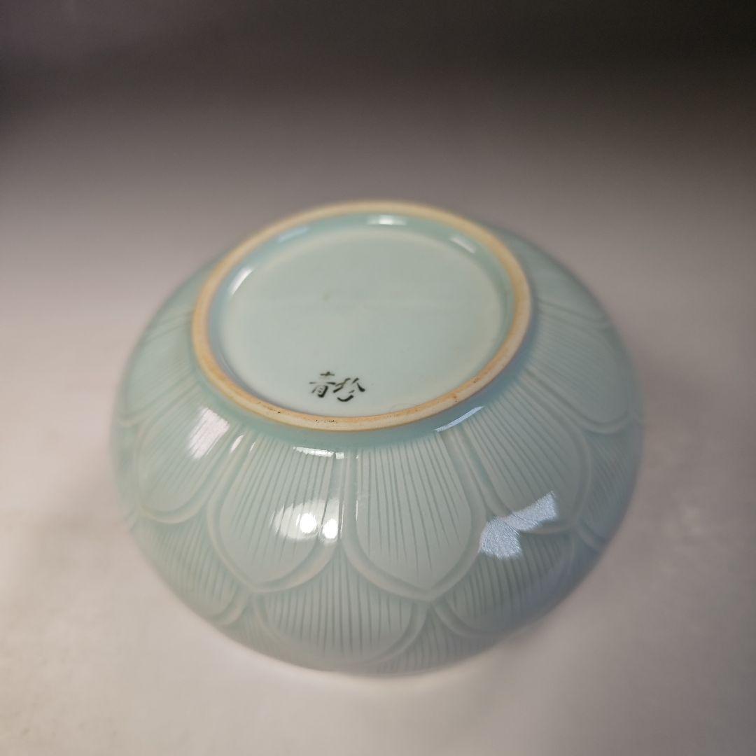 イ748 皆具『韓国 陶芸 粱命煥 青磁 青珍 皆具　共箱』茶道具