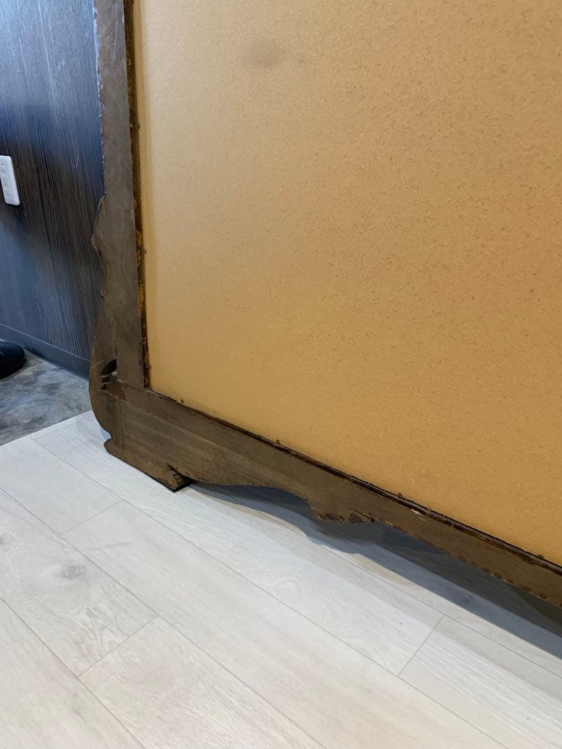 バロックスタイル 鏡 天使彫刻付き