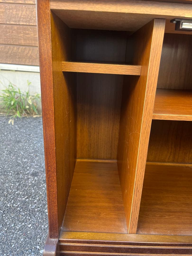 ✿Karimoku✿カリモク コロニアル 花台 収納棚 レトロモダン家具