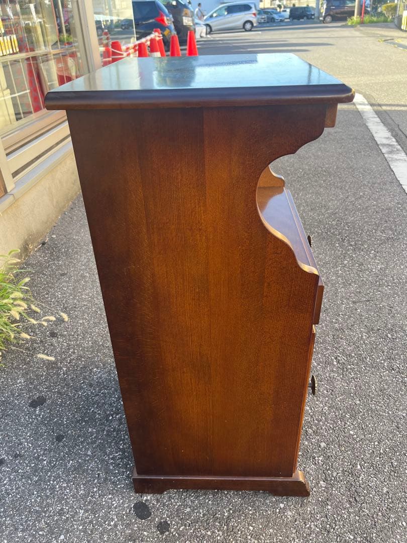 ✿Karimoku✿カリモク コロニアル 花台 収納棚 レトロモダン家具