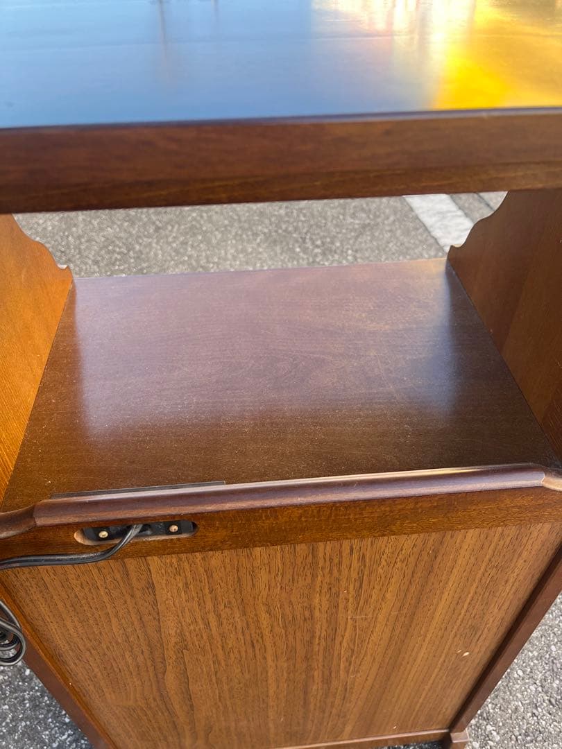 ✿Karimoku✿カリモク コロニアル 花台 収納棚 レトロモダン家具