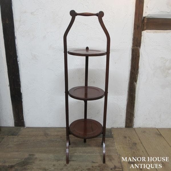 イギリス アンティーク 家具 ケーキスタンド プランツスタンド 英国 6887d