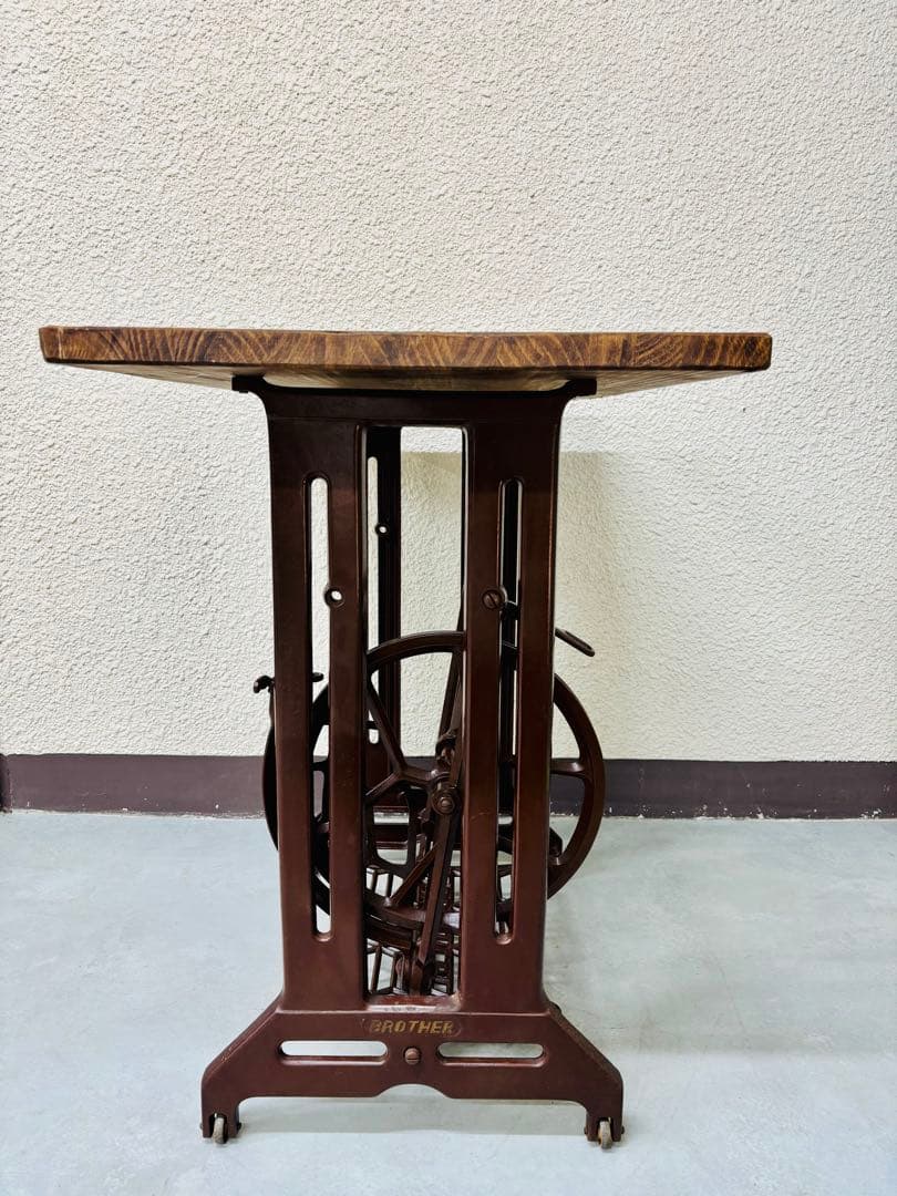 【最終値下】BROTHER 足踏みミシンテーブル アンティークテーブル　レトロ