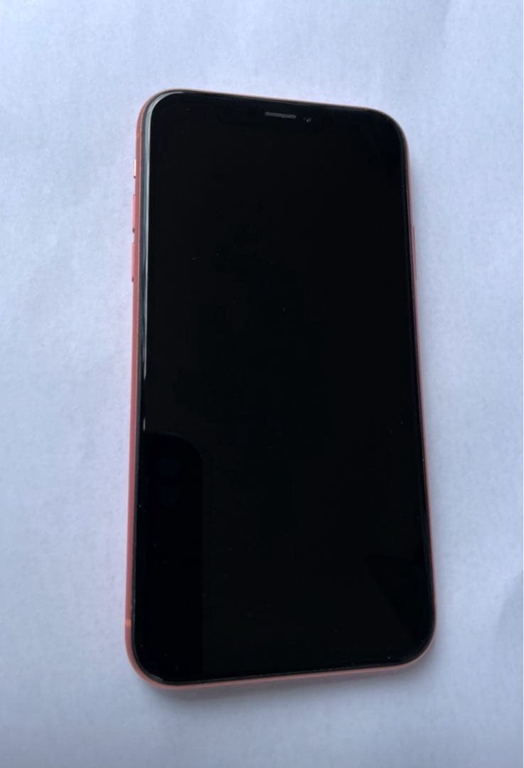 iPhone XR 64GB コーラル SIMフリー 初期化済 即使用OK
