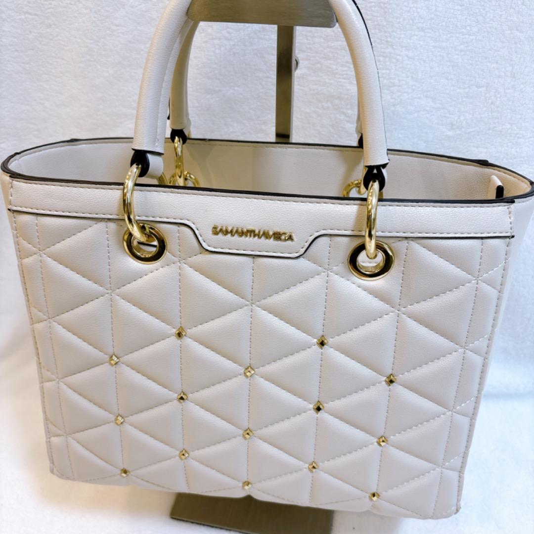 【新品、未使用✨】サマンサベガ　2way キルティングスタッズスクエアバッグ