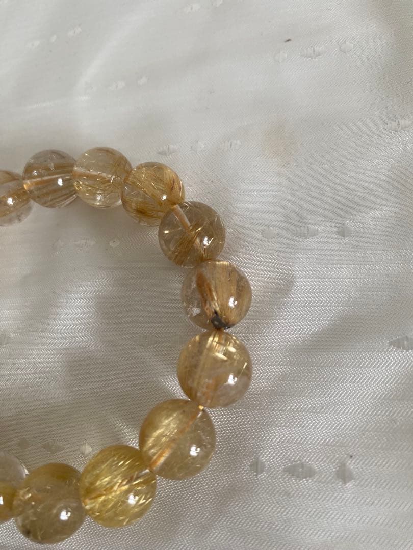 taka ) 5A級　天然　超大玉　タイチンルチルクオーツ ブレスレット