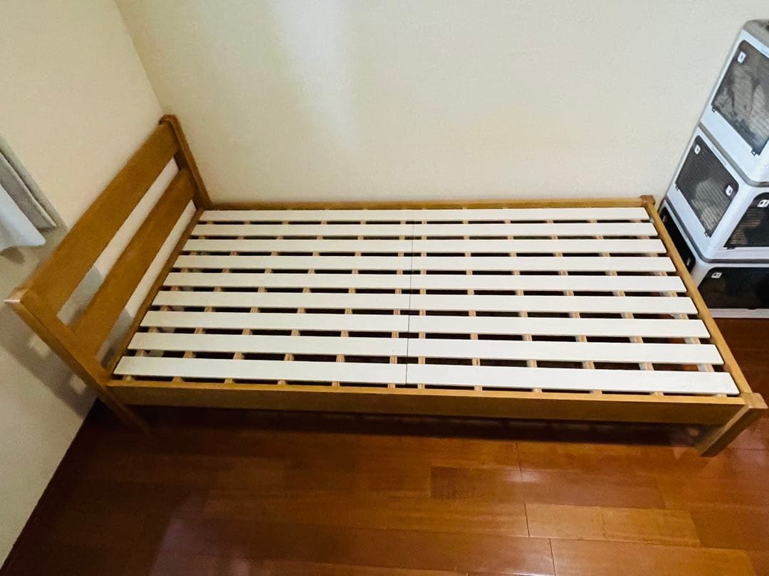無印良品　木製ベッド　オーク材突板　シングル