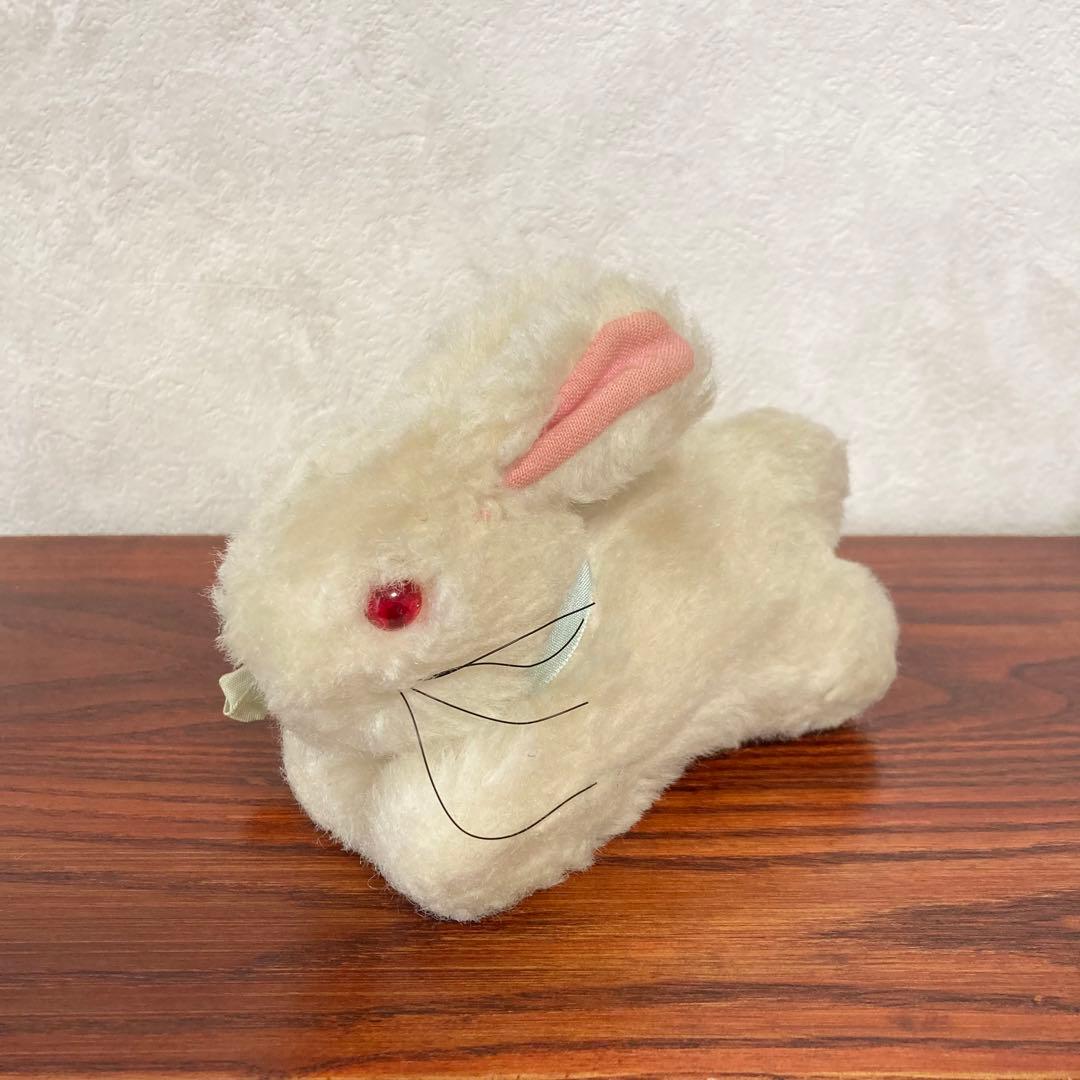 赤い目の白うさぎ　ぬいぐるみ　ドイツ　ヴィンテージ