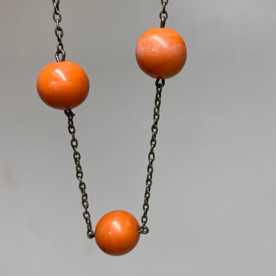 専用　本赤珊瑚　玉珊瑚ネックレス　10g 東さ7-0302☆2F