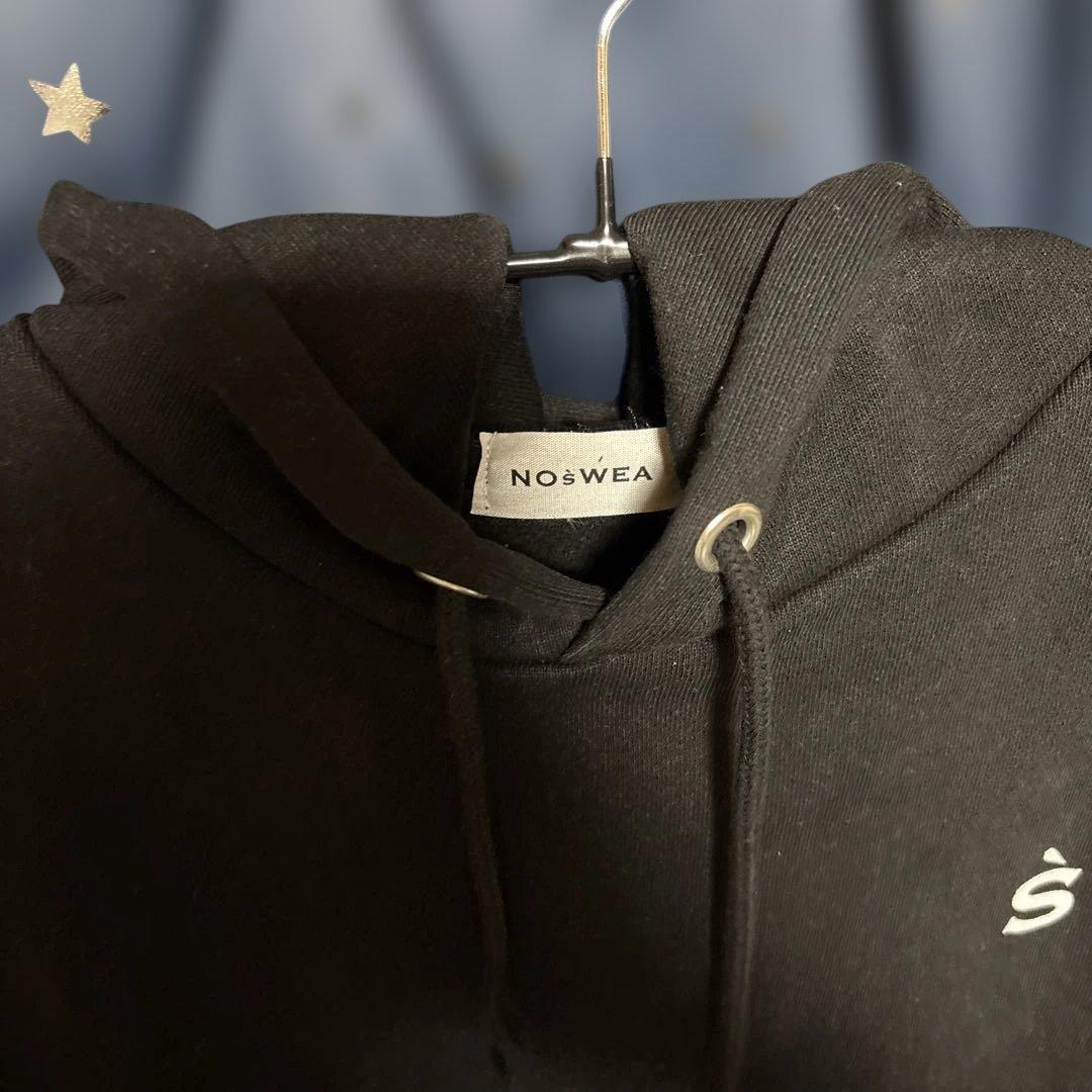 値下げ NOsWEA 黒 フーディー Mサイズ