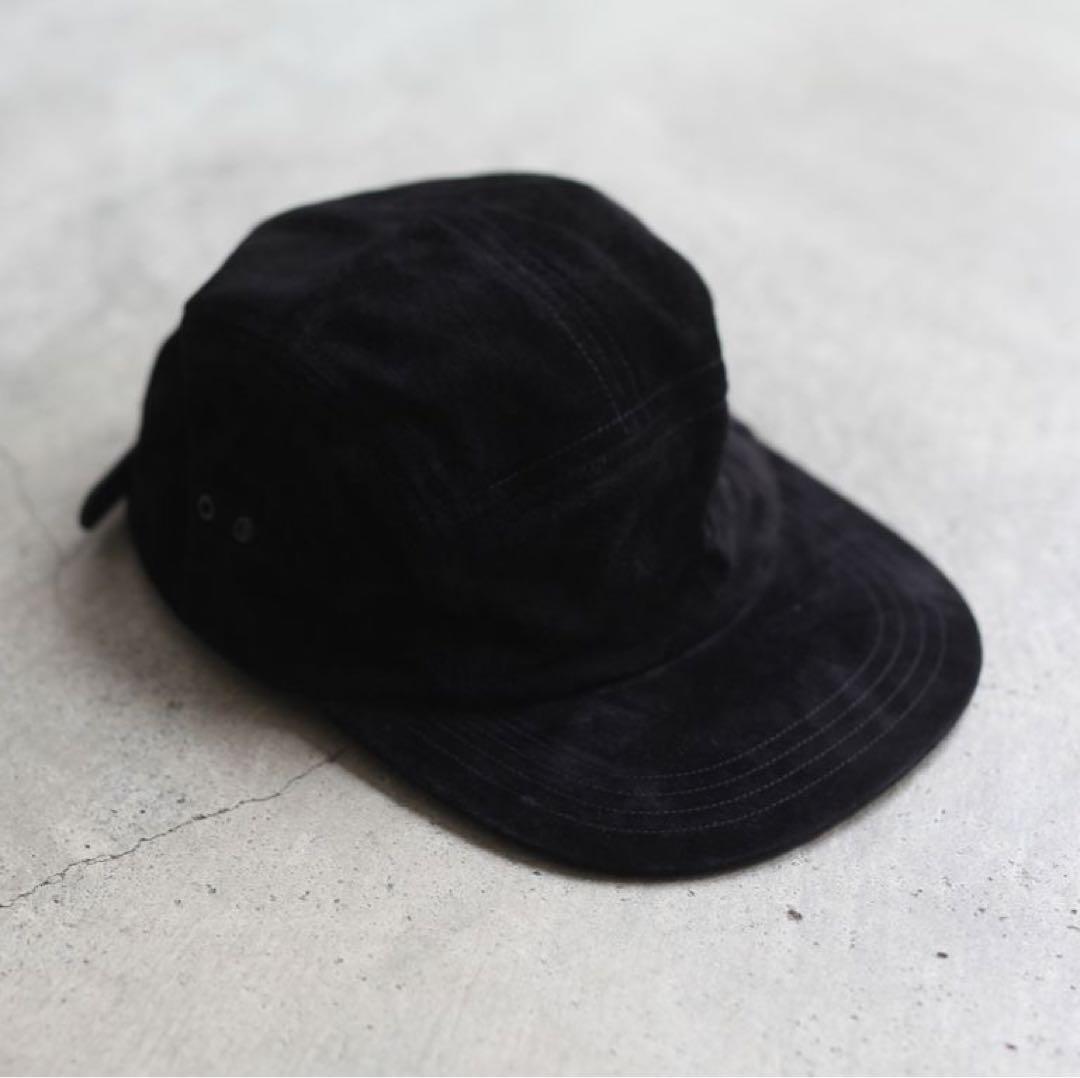 Hender scheme Pig Jet Cap ブラック スエードキャップ