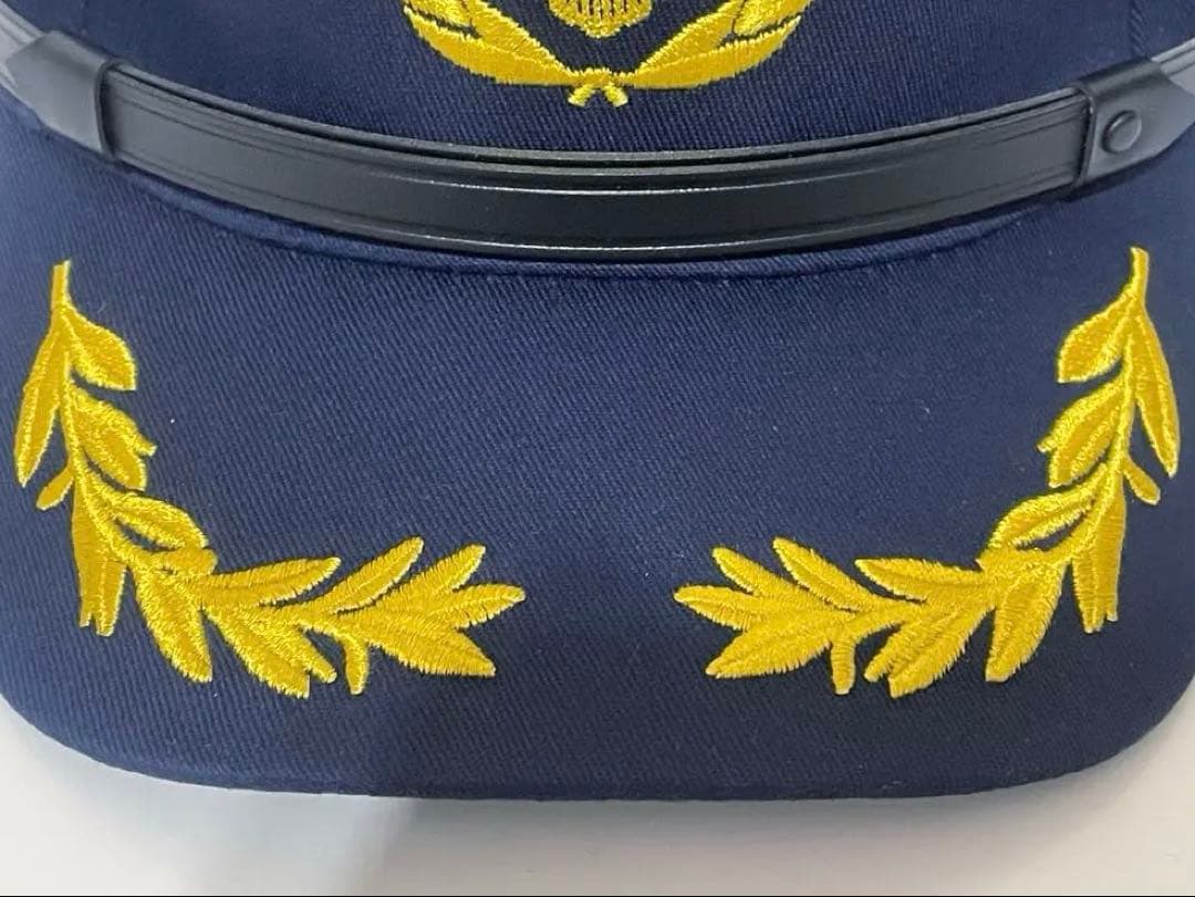 刑務 警備帽 制帽 識別帽　刺繍ロゴ入り帽子 アポロキャップ フリーサイズ