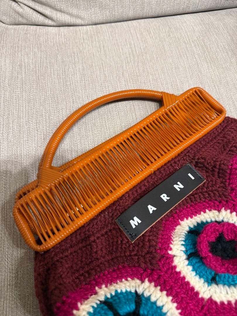 【セシリさん専用】MARNI マルチカラー かぎ針編み ハンドバッグ