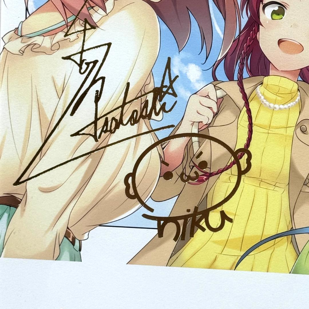 はたらく魔王さま 箔押しサイン入り複製原画 ポスター