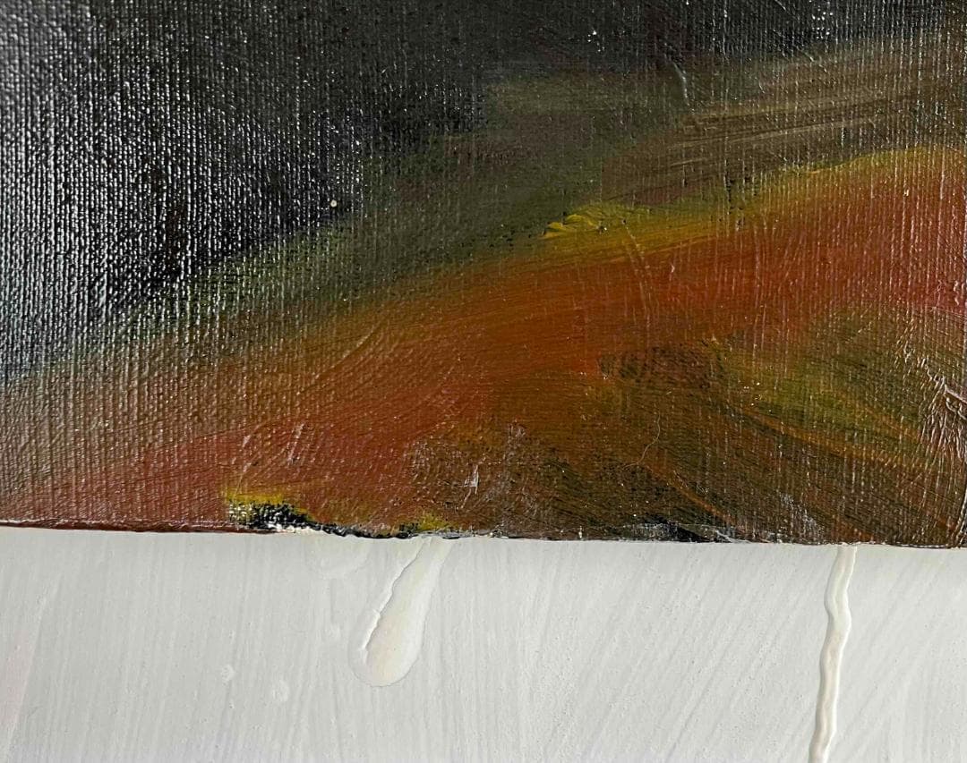 61×73㎝「台所に立つ男」油彩・原画・F20