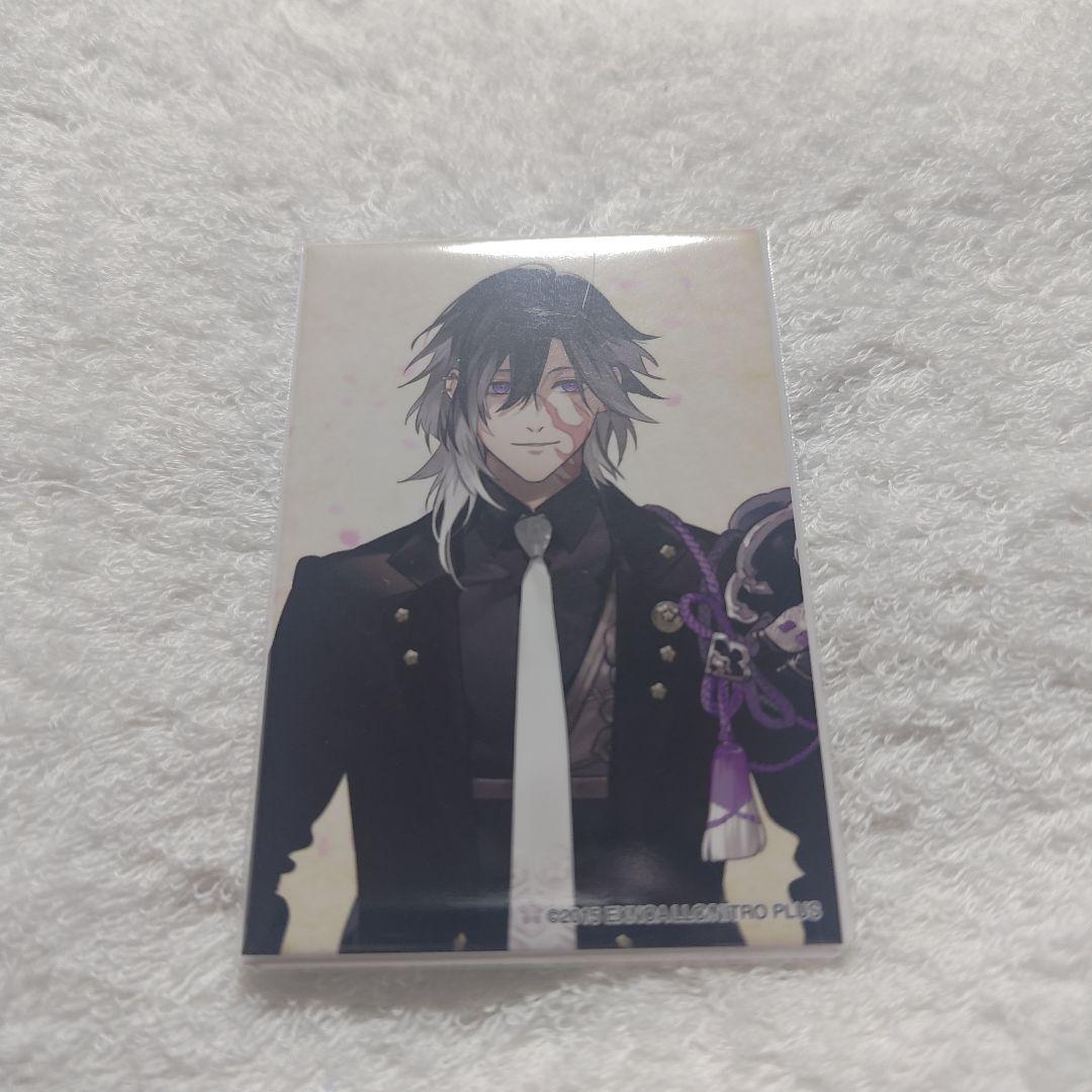 とうらぶ 刀剣乱舞 スクエア缶バッチ 軽装 跪坐 実休光忠