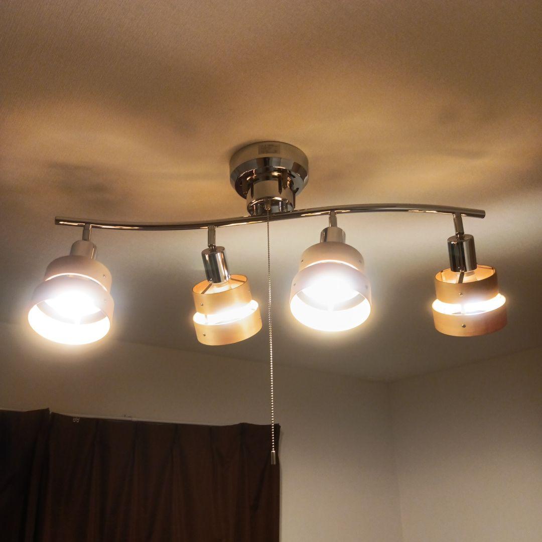 シーリングライト 4灯　2個セット　電球8個付き