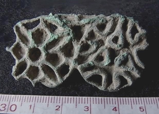 ★U1702★古代品 （19）青銅　大型スタンプ　ブロンズ製　印章　透かし紋様