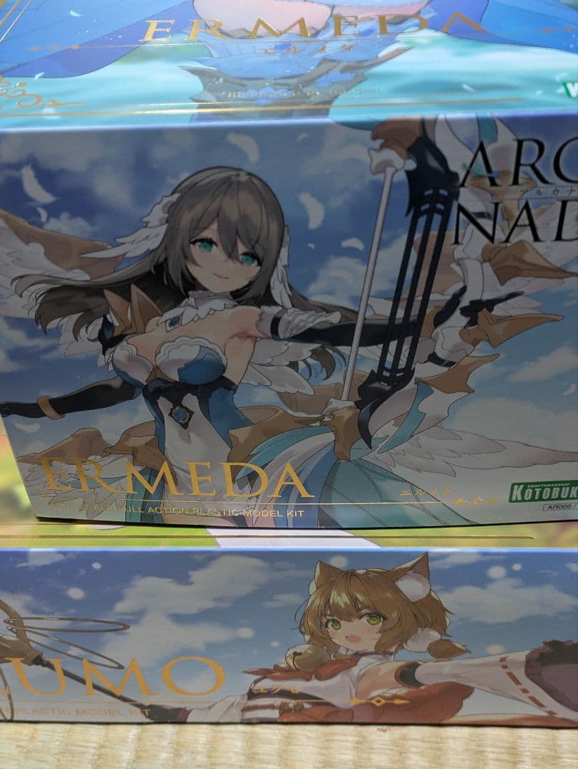 【未組立品2点】アルカナディア ユクモ(初期不良)、エルメダ