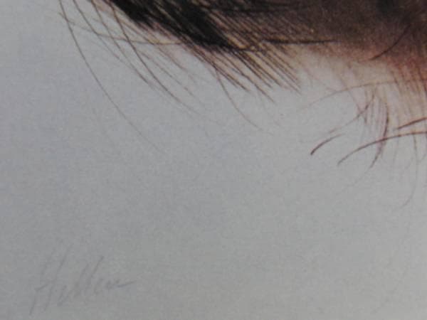 エルー、毛皮の帽子、希少な額装用画集より、新品高級額装付、状態良好