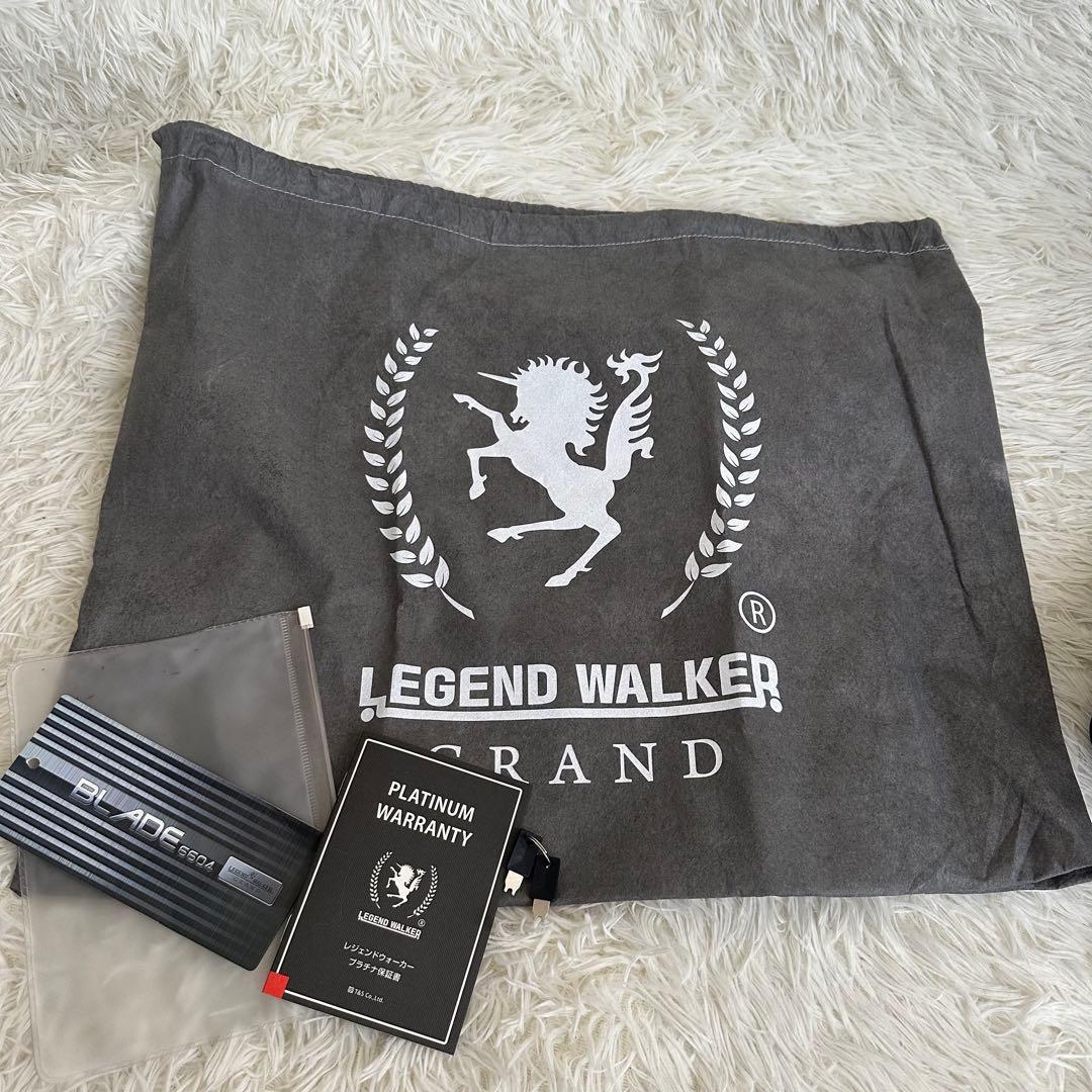 【最終価格美品】レジェンドウォーカーアタッシュケース6604-42ネイビー鍵付