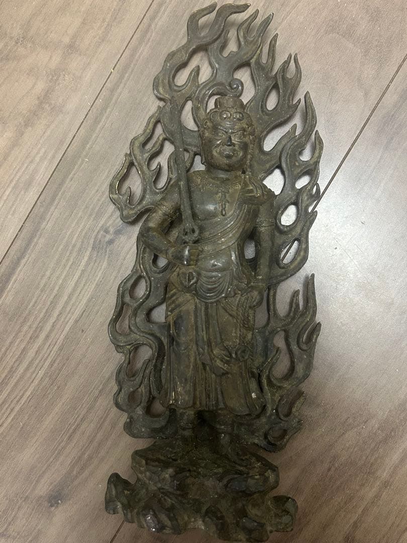 不動明王　仏像　仏師　　守護　厄除け　古銅製 旧家藏出 古董 中国清時代