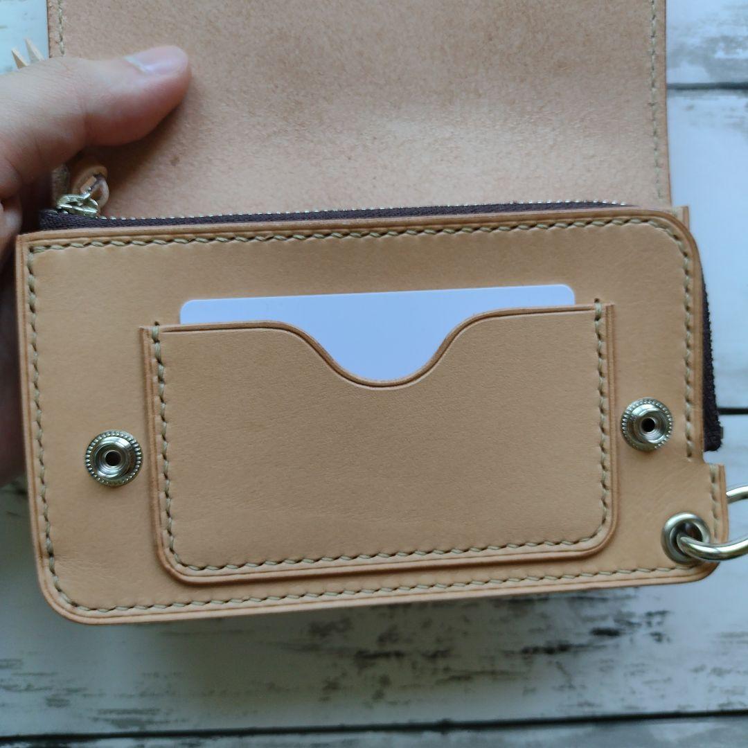 3層　ミドルトラッカー　ウォレット　財布　本革