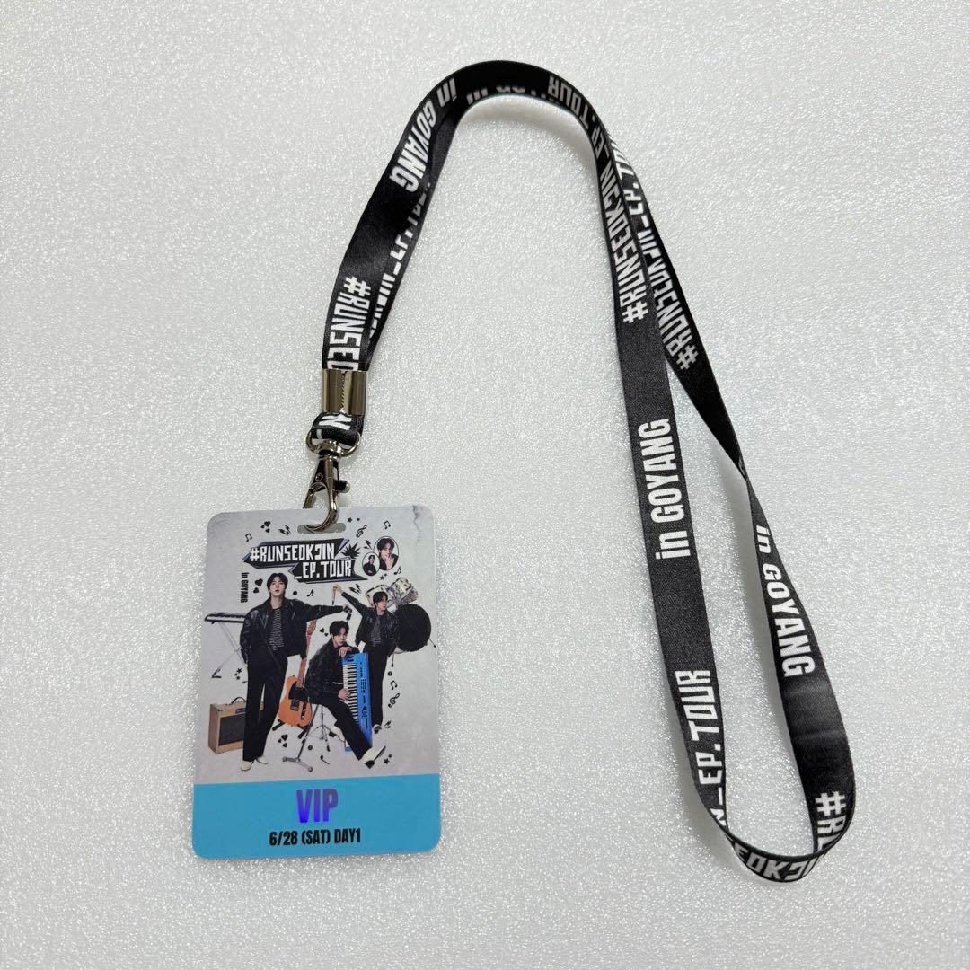 BTS JIN RUNSEOKJIN VIP特典　ネックストラップ＆パスホルダー