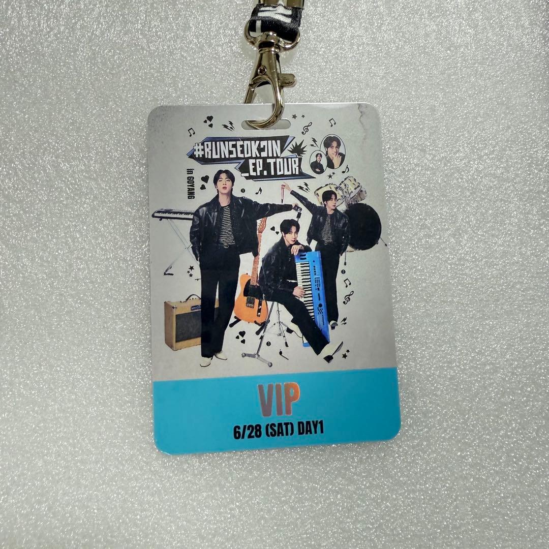 BTS JIN RUNSEOKJIN VIP特典　ネックストラップ＆パスホルダー