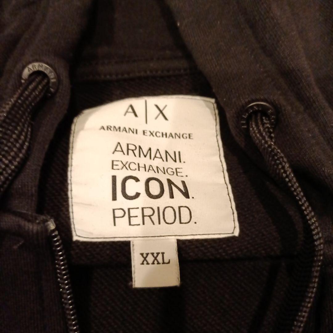 Armani Exchange パーカー XXL ブラック