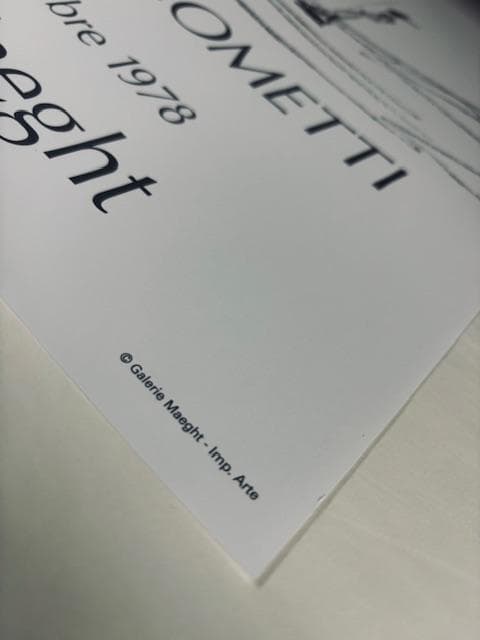 【額装済】o Giacometti《Dessin 1》アートポスター