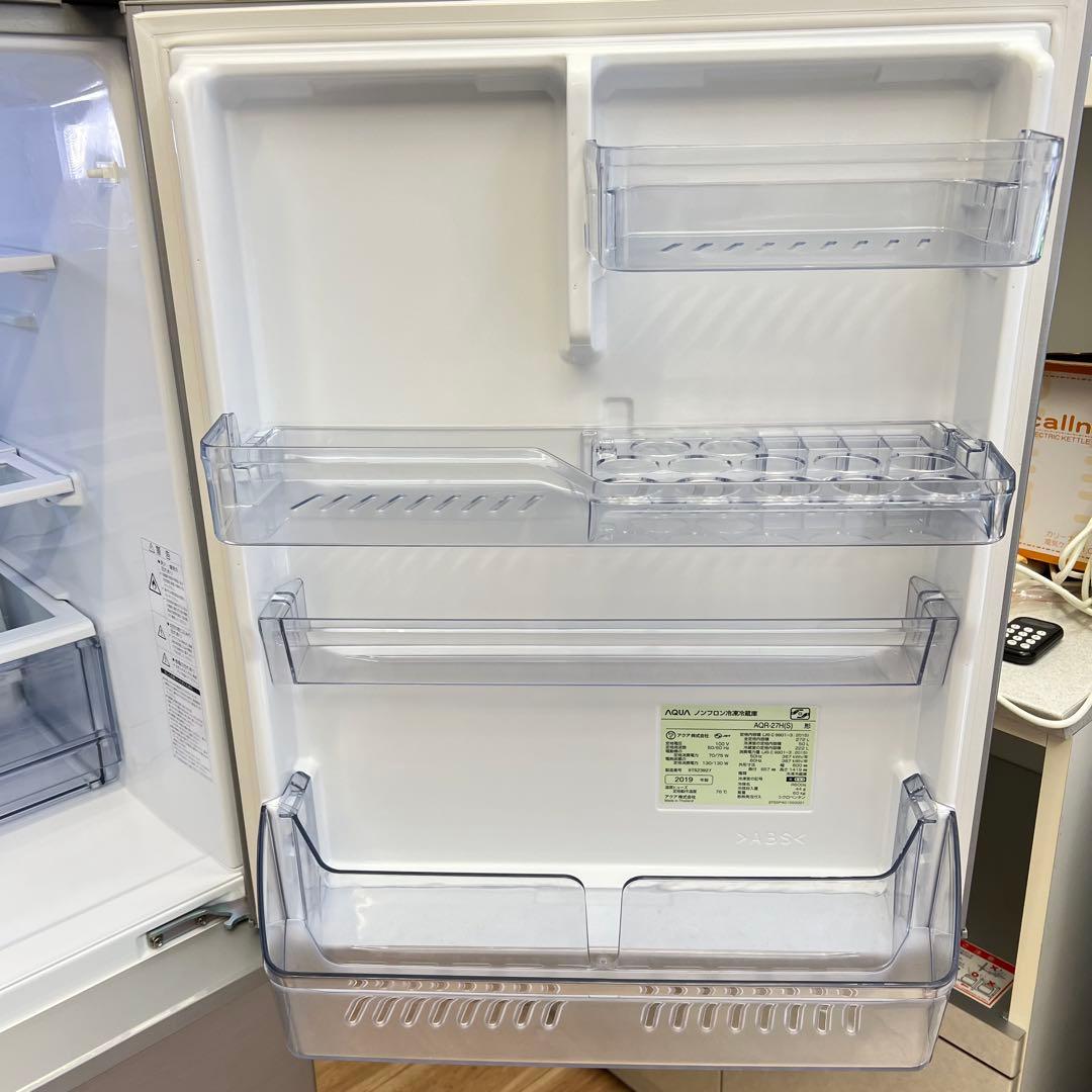 AQUA冷凍冷蔵庫 AQR-27H 272L /右開きタイプ　大阪