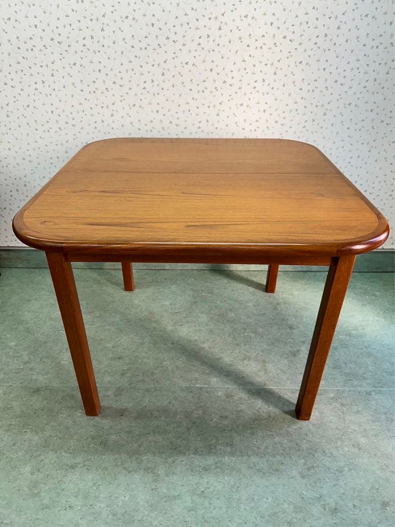 デンマーク　ヴィンテージ　エクステンション　スクエア　ダイニングテーブル