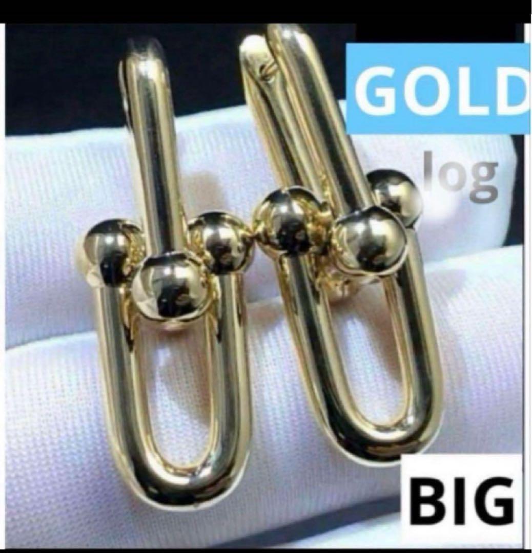 ✨ハイクオリティ✨ハードウェア　モデル　海外セレブ　ゴールド　ピアス　BIG！