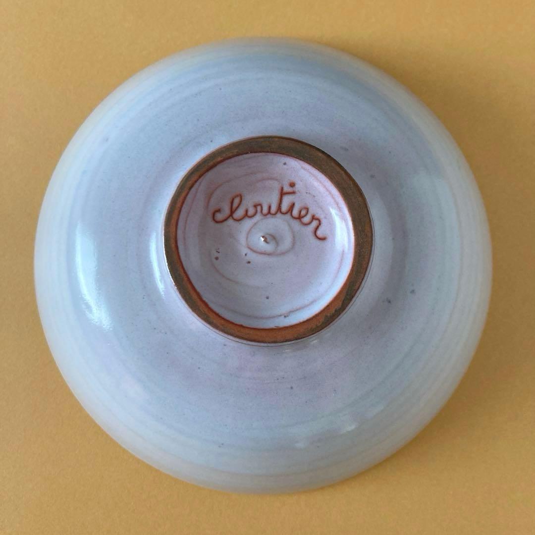 フランス　ヴィンテージ　ジャン/ロベール・クルティエ　ボウル　鳥と花