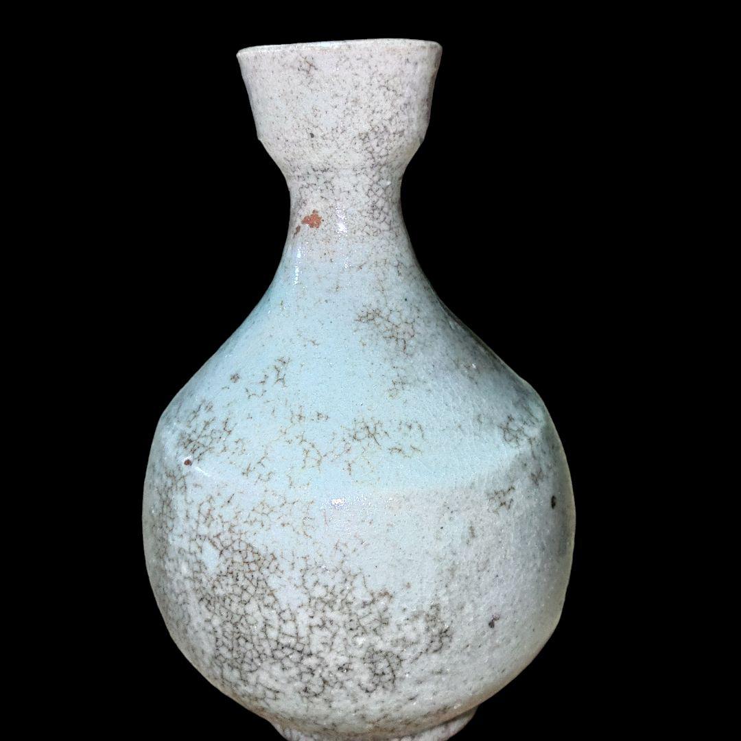 李朝　白磁徳利　一輪差し　骨董品