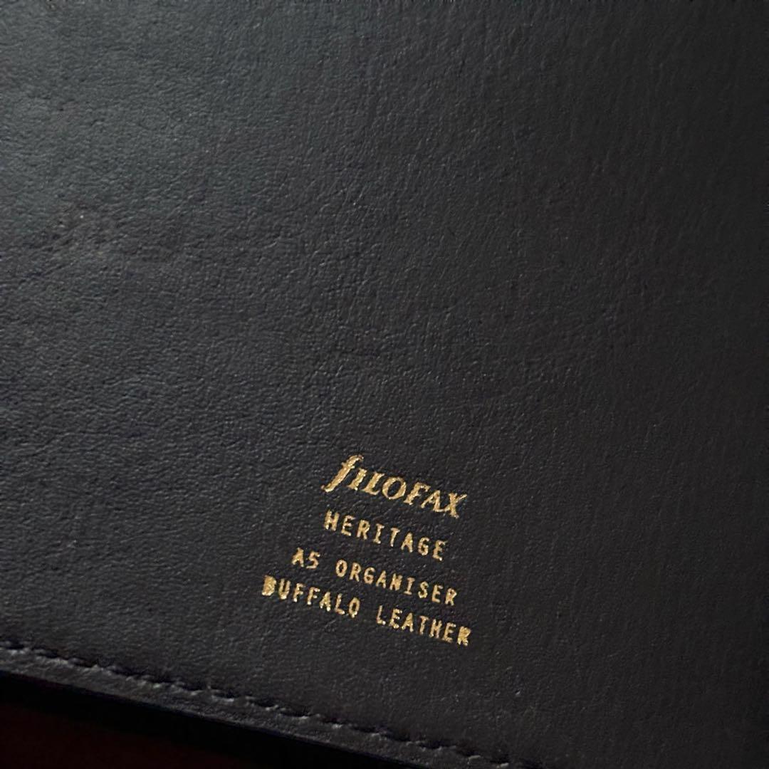 【新品 未使用】ファイロファックス ヘリテージ A5 ブラック 本革 箱付き
