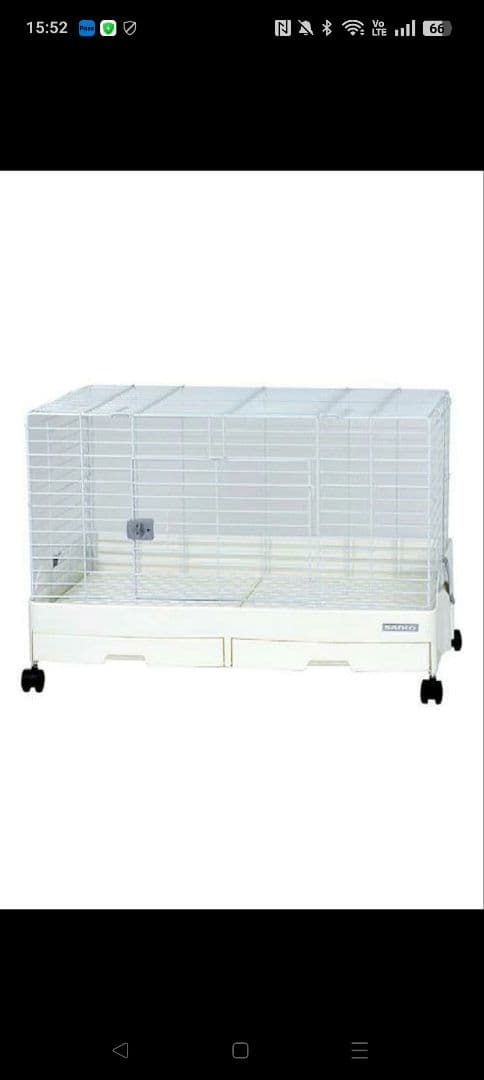 イージーホームEVO80ホワイト 小動物用ケージ キャスター付き