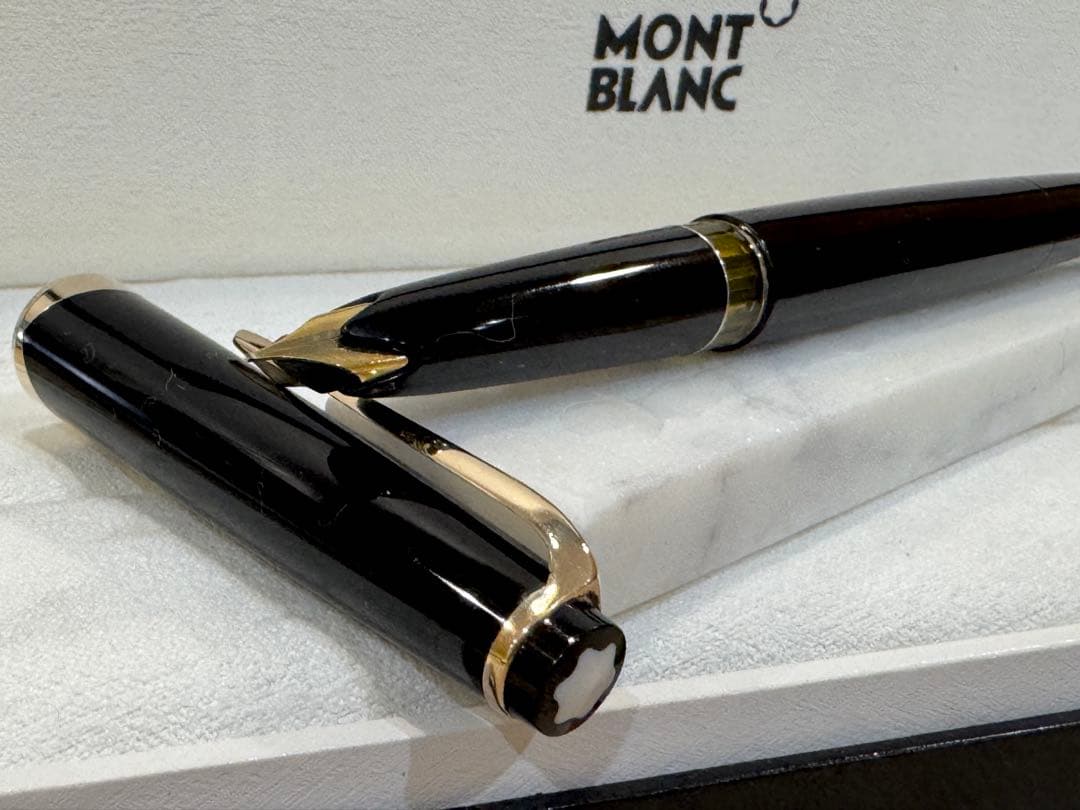 【極美品】モンブラン万年筆 No12 1960s ペン先18c 750 ブラック