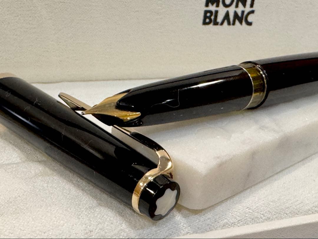 【極美品】モンブラン万年筆 No12 1960s ペン先18c 750 ブラック