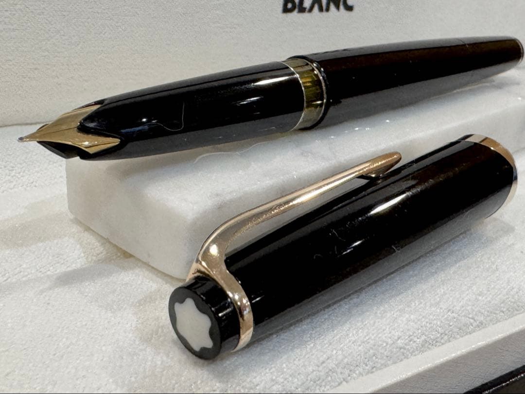 【極美品】モンブラン万年筆 No12 1960s ペン先18c 750 ブラック