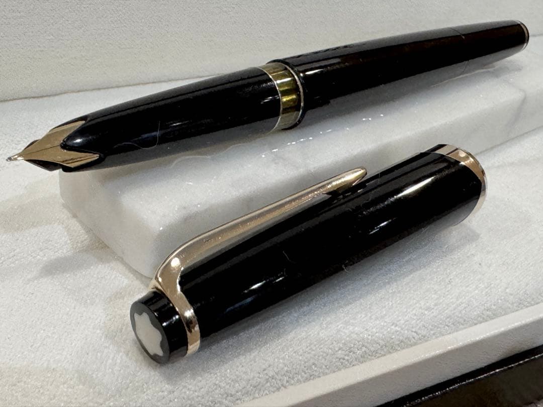 【極美品】モンブラン万年筆 No12 1960s ペン先18c 750 ブラック