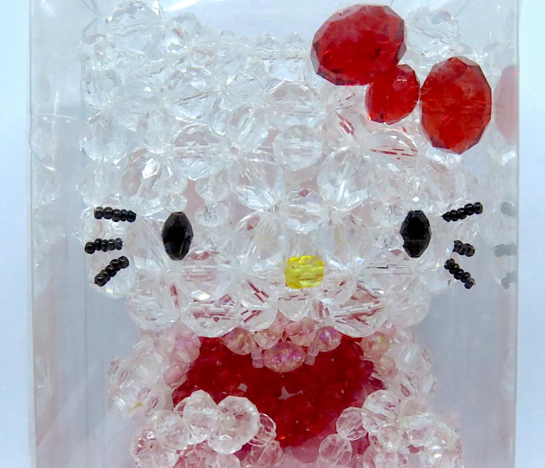 【新品・超レア】ハローキティ40周年 キティちゃん ガラスビーズマスコット