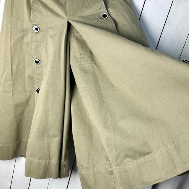 90s～00s Ralph Lauren 厚手チノ ワイドスカートパンツ 9