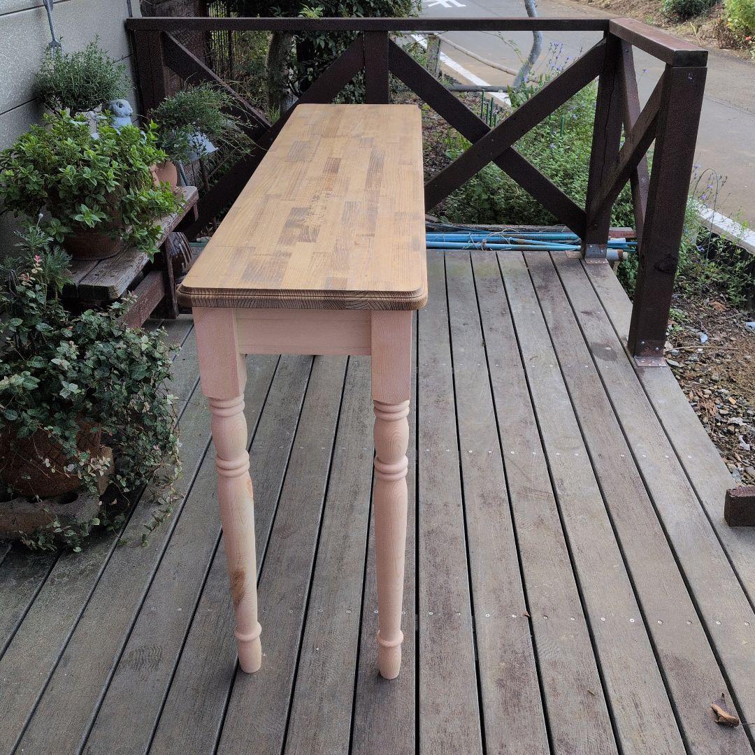 ろくろ脚のテーブル 140cm